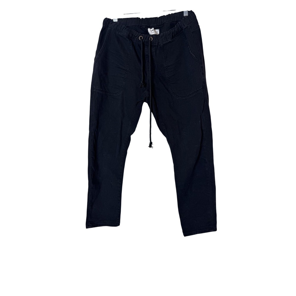 One Teaspoon Pants Womens Medium Black Jogger Elastic Waist Pockets Casual